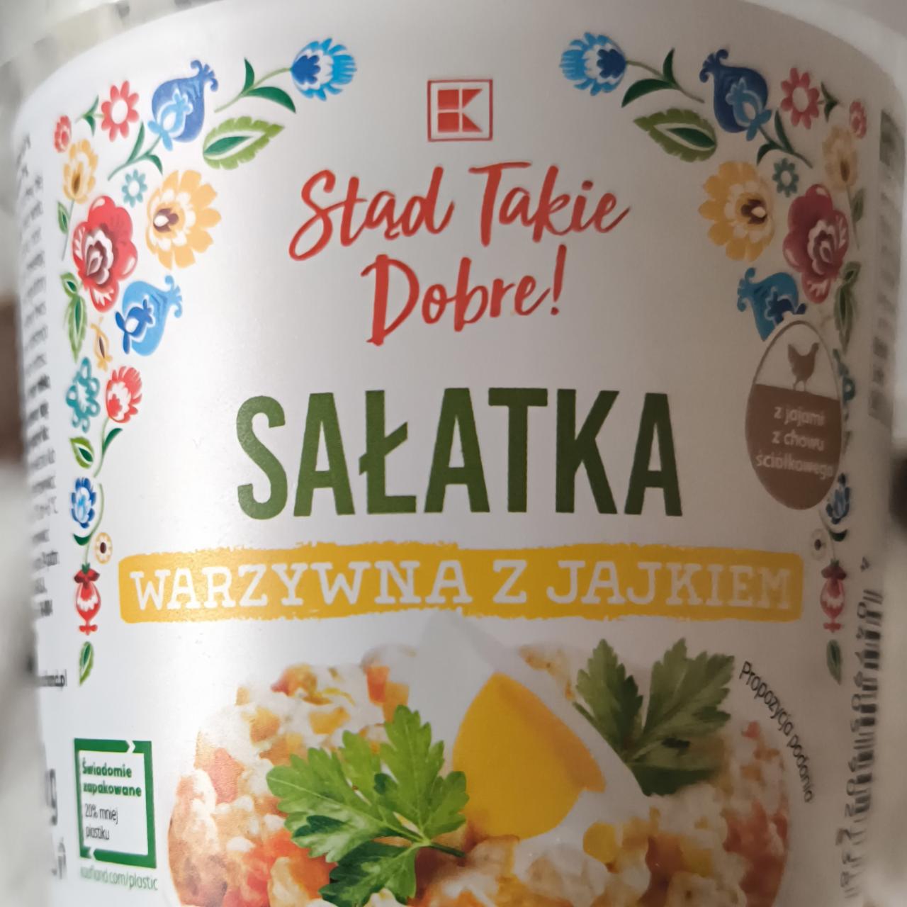 Zdjęcia - Sałatka warzywna z jajkiem K-Stąd Takie Dobre