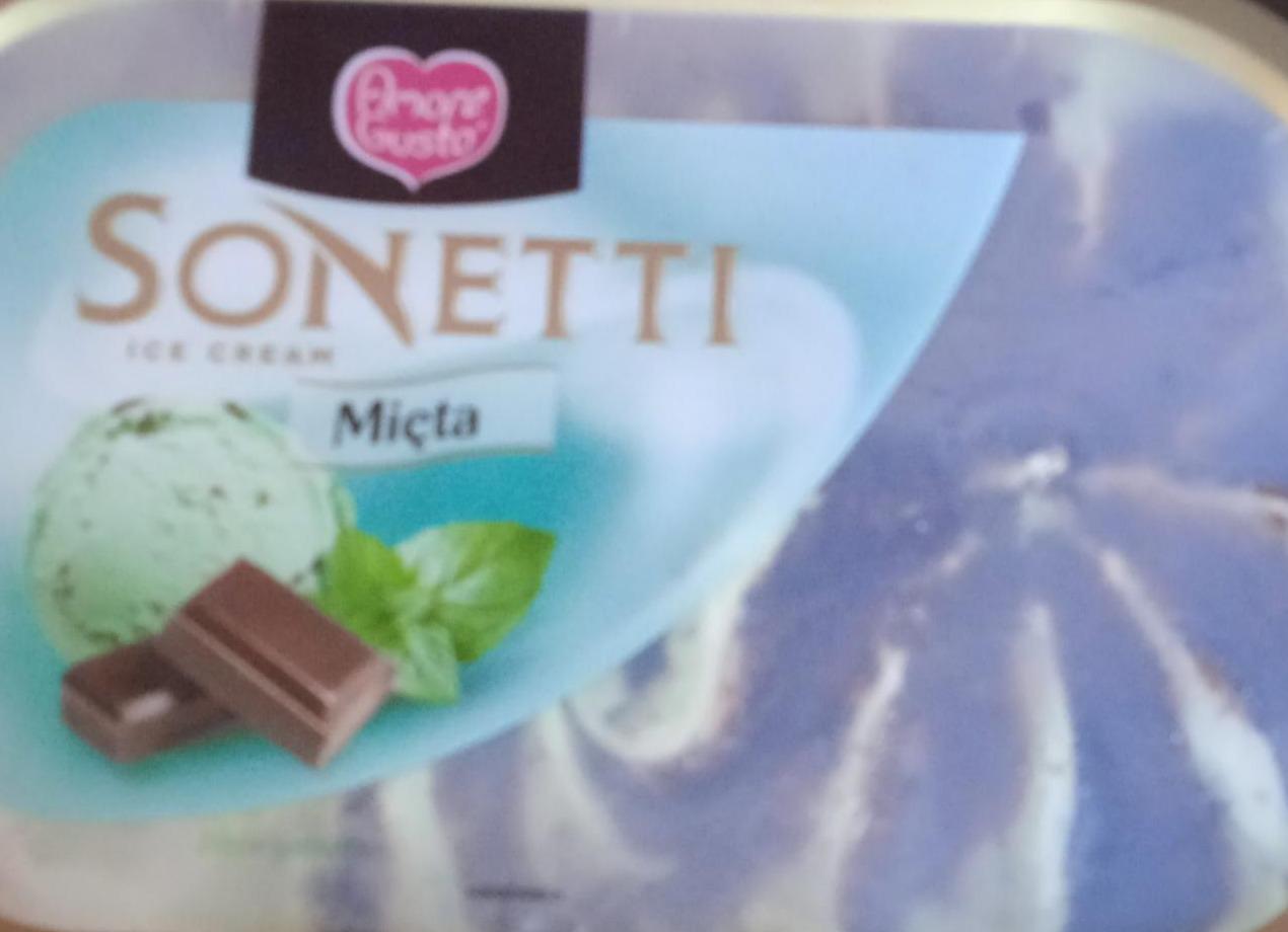 Zdjęcia - Lody Sonetti mięta Amore Gusto