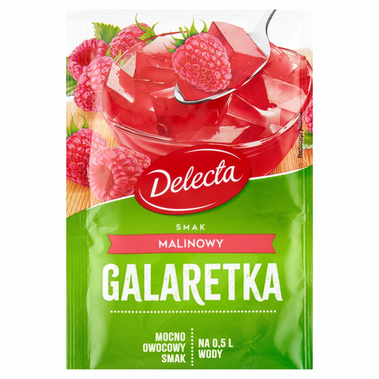 Zdjęcia - Delecta Galaretka smak malinowy 70 g