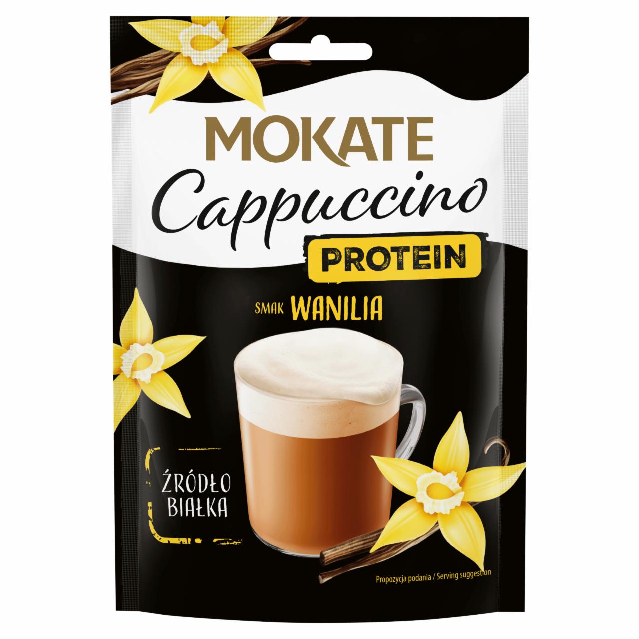 Zdjęcia - Mokate Protein Cappuccino smak wanilia 40 g