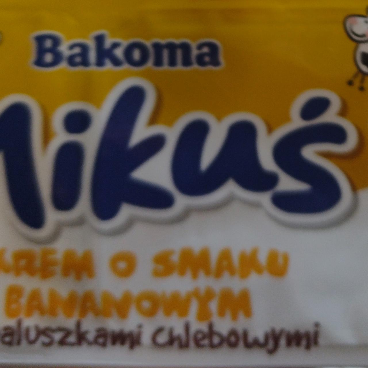 Zdjęcia - Mikuś krem o smaku bananowym z paluszkami chlebowymi Bakoma