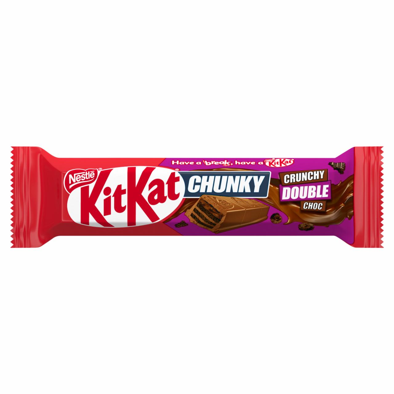 Zdjęcia - KitKat Chunky Crunchy Crunchy Double Choc Paluszek waflowy z mleczną czekoladą 42 g