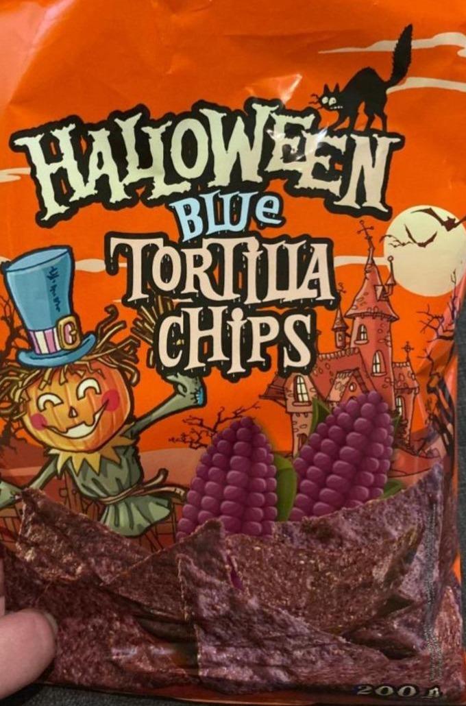 Zdjęcia - Halloween blue tortilla chips Lidl