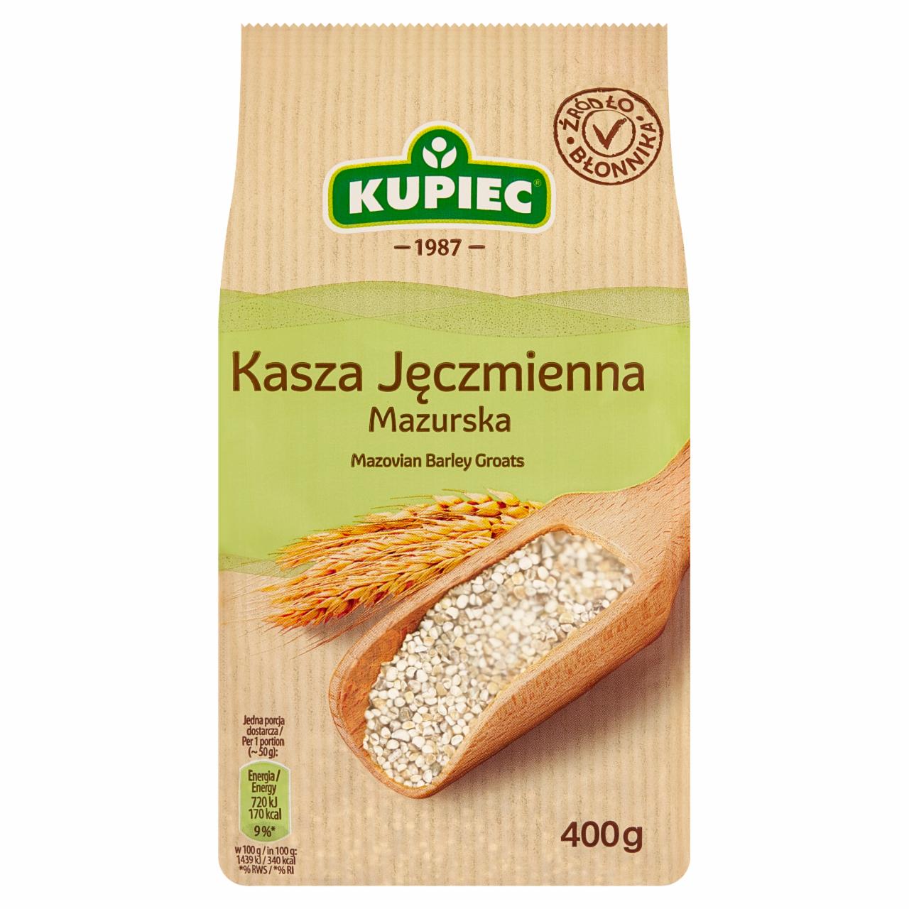 Zdjęcia - Kupiec Kasza jęczmienna mazurska 400 g