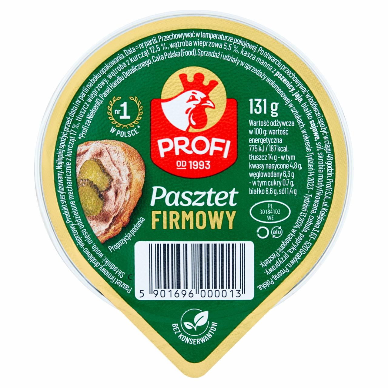 Zdjęcia - Profi Pasztet firmowy 131 g