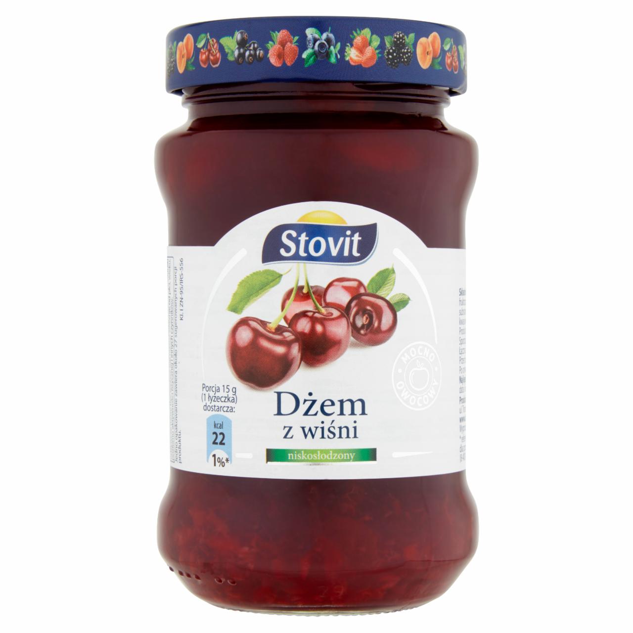 Zdjęcia - Stovit Dżem z wiśni niskosłodzony 410 g