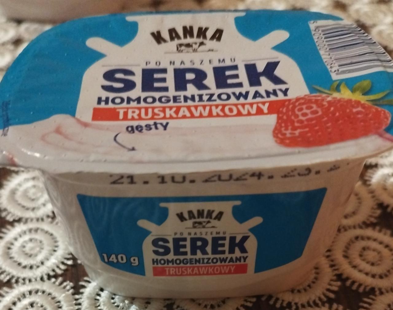 Zdjęcia - Serek homogenizowany truskawkowy Kanka