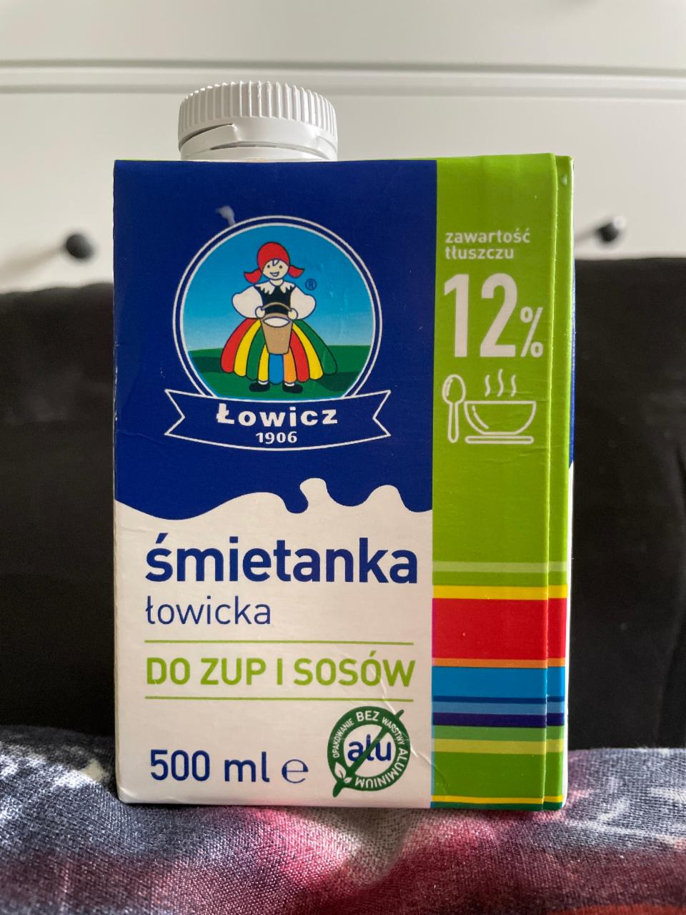 Zdjęcia - Łowicz Śmietanka łowicka UHT 12% 500 ml