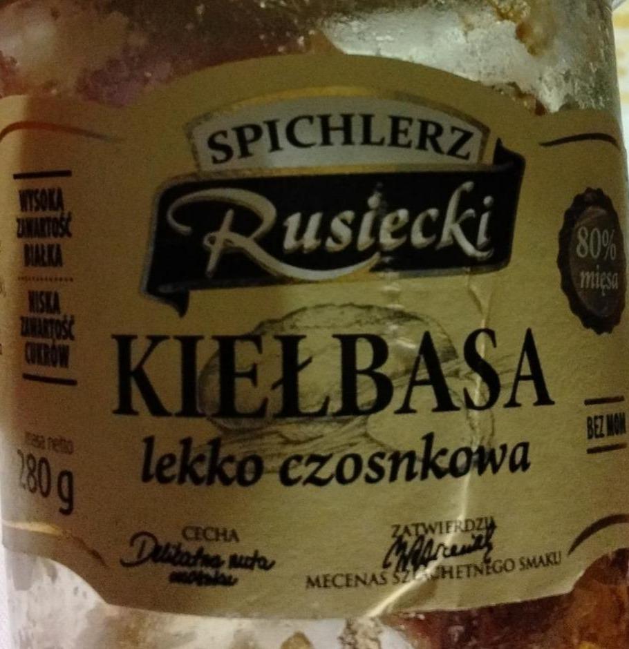 Zdjęcia - Kiełbasa lekko czosnkowa Spichlerz Rusiecki