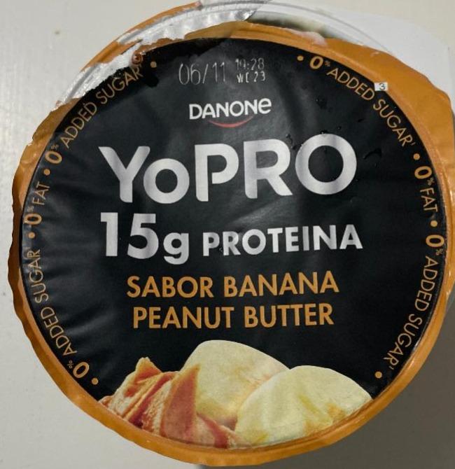 Zdjęcia - Danone YoPro Jogurt smak banan-krem z orzeszków ziemnych 160 g