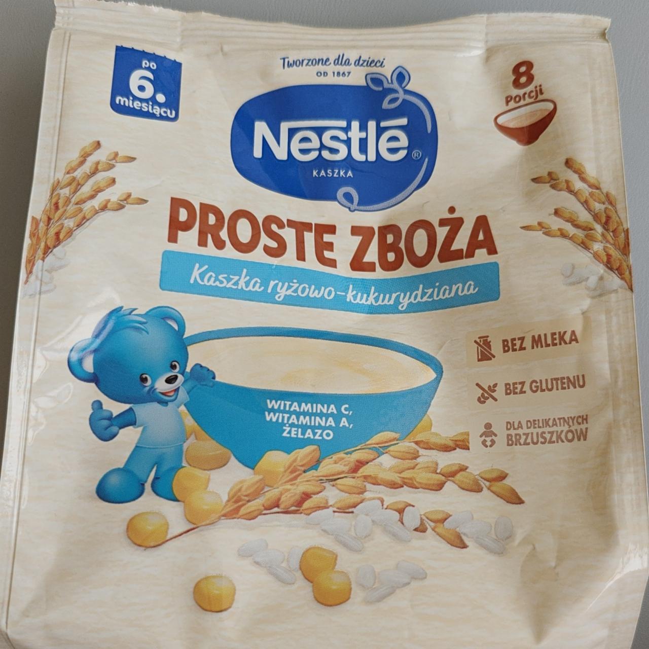 Zdjęcia - Proste zboża kaszka ryżowo kukurydziana Nestlé