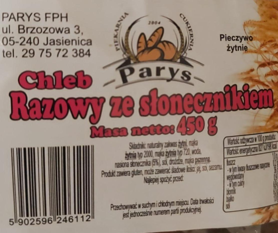 Zdjęcia - chleb razowy ze słonecznikiem Parys