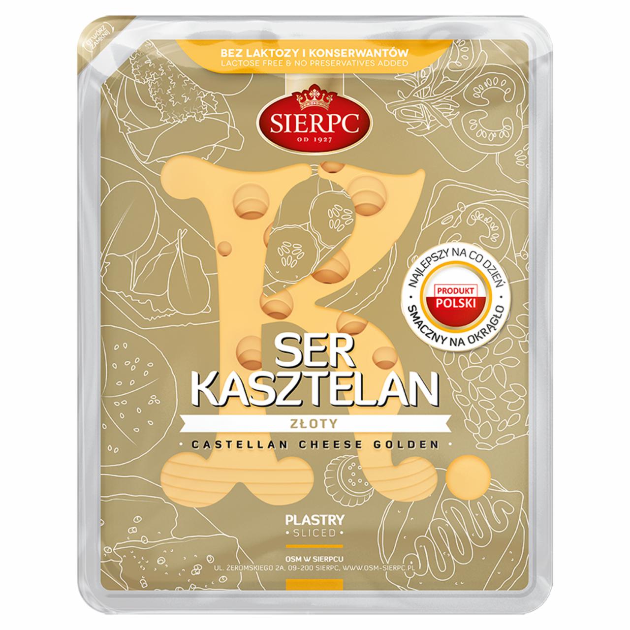 Zdjęcia - Sierpc Ser kasztelan złoty plastry 380 g