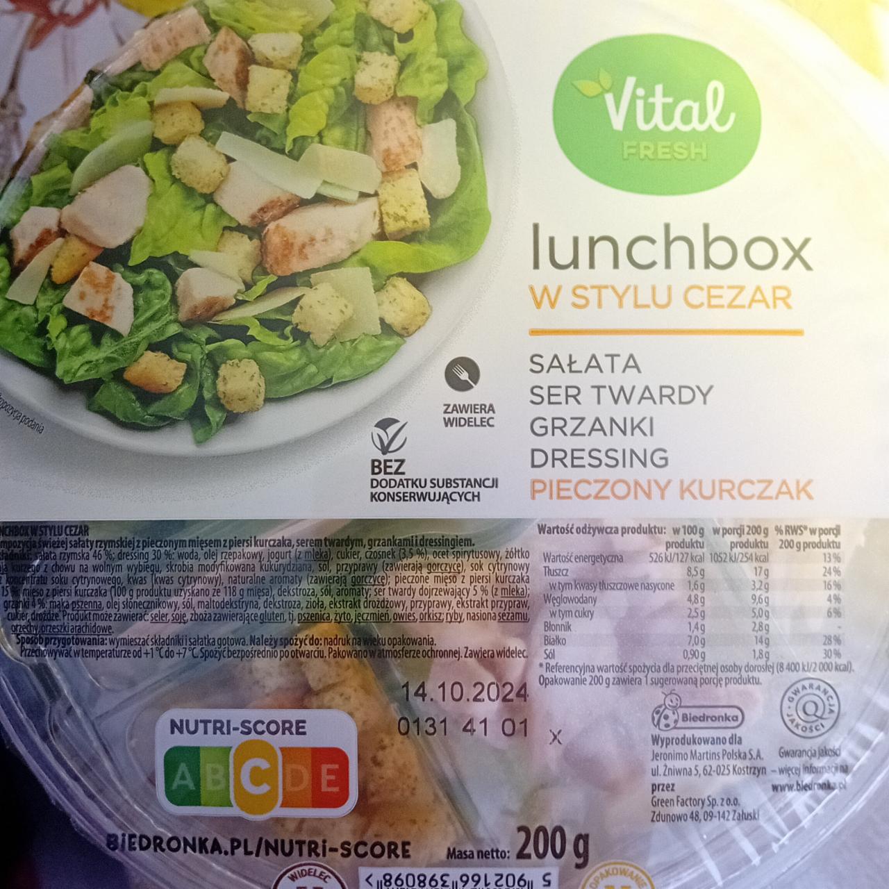 Zdjęcia - Lunchbox w stylu cezar Vital Fresh