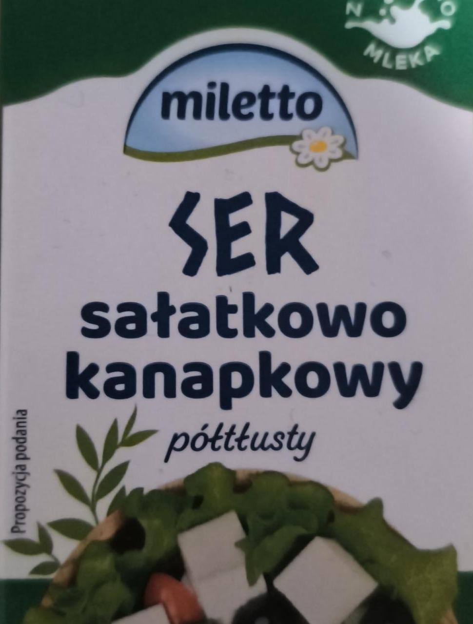 Zdjęcia - Ser sałatkowo kanapkowy półtłusty Miletto