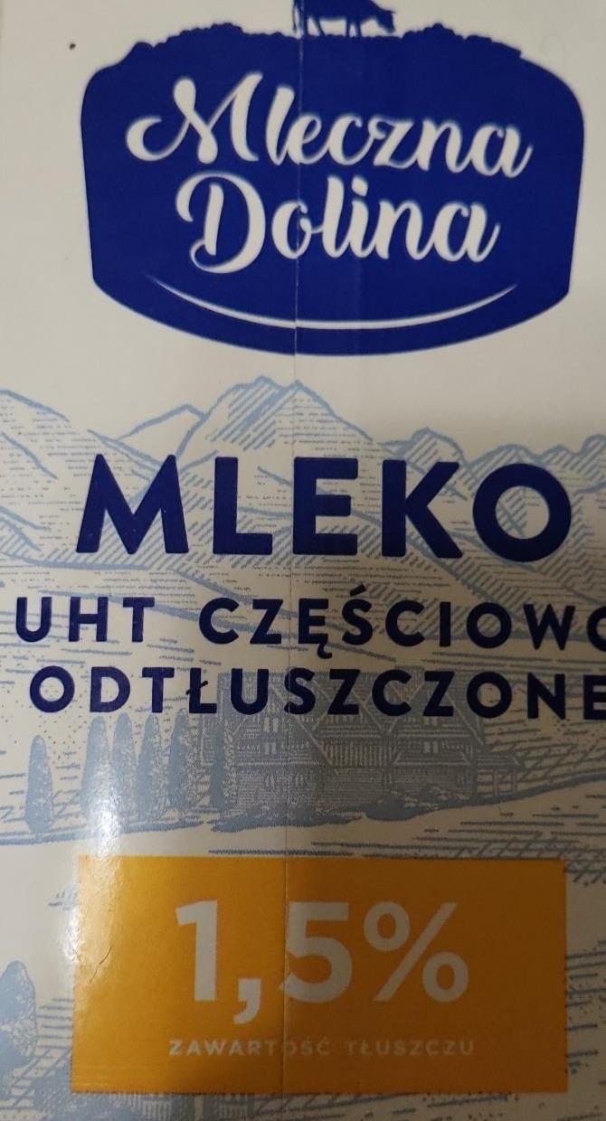 Zdjęcia - Mleko UHT częściowo odtłuszczone 1.5 % Mleczna Dolina