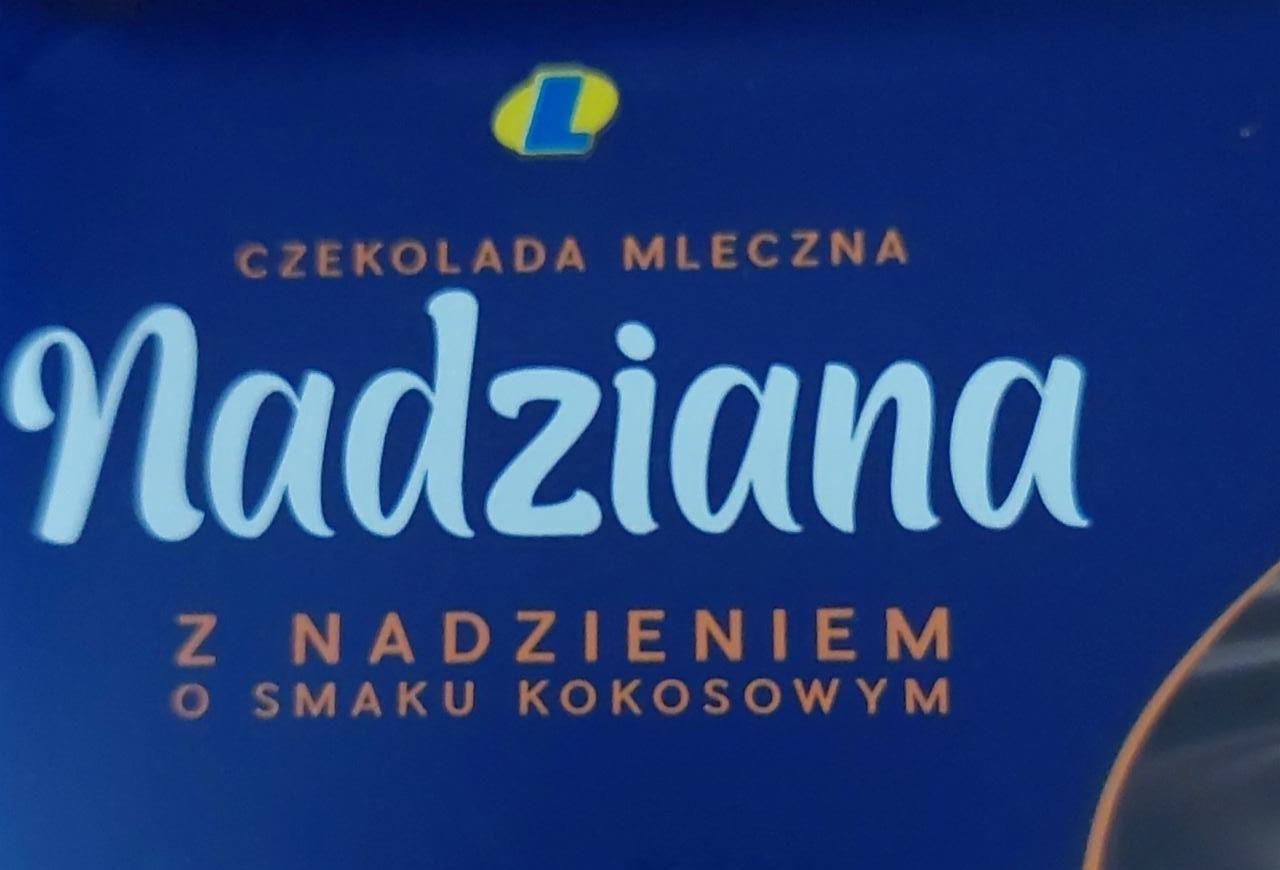 Zdjęcia - Czekolada mleczna z nadzieniem o smaku kokosowym Lewiatan