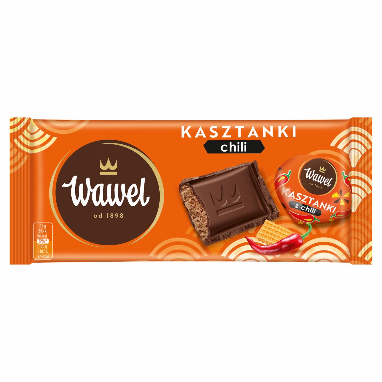 Zdjęcia - Wawel Czekolada nadziewana kasztanki chili 90 g