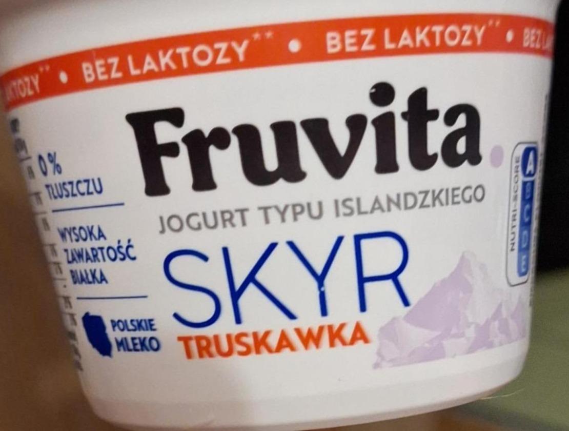 Zdjęcia - Skyr truskawkowy bez laktozy Fruvita