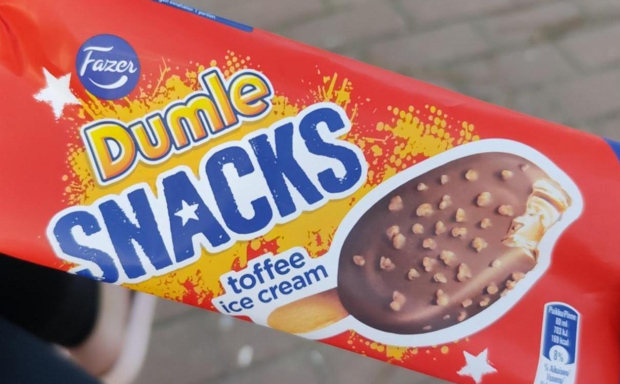 Zdjęcia - Dumle Snacks toffee ice cream Fazer