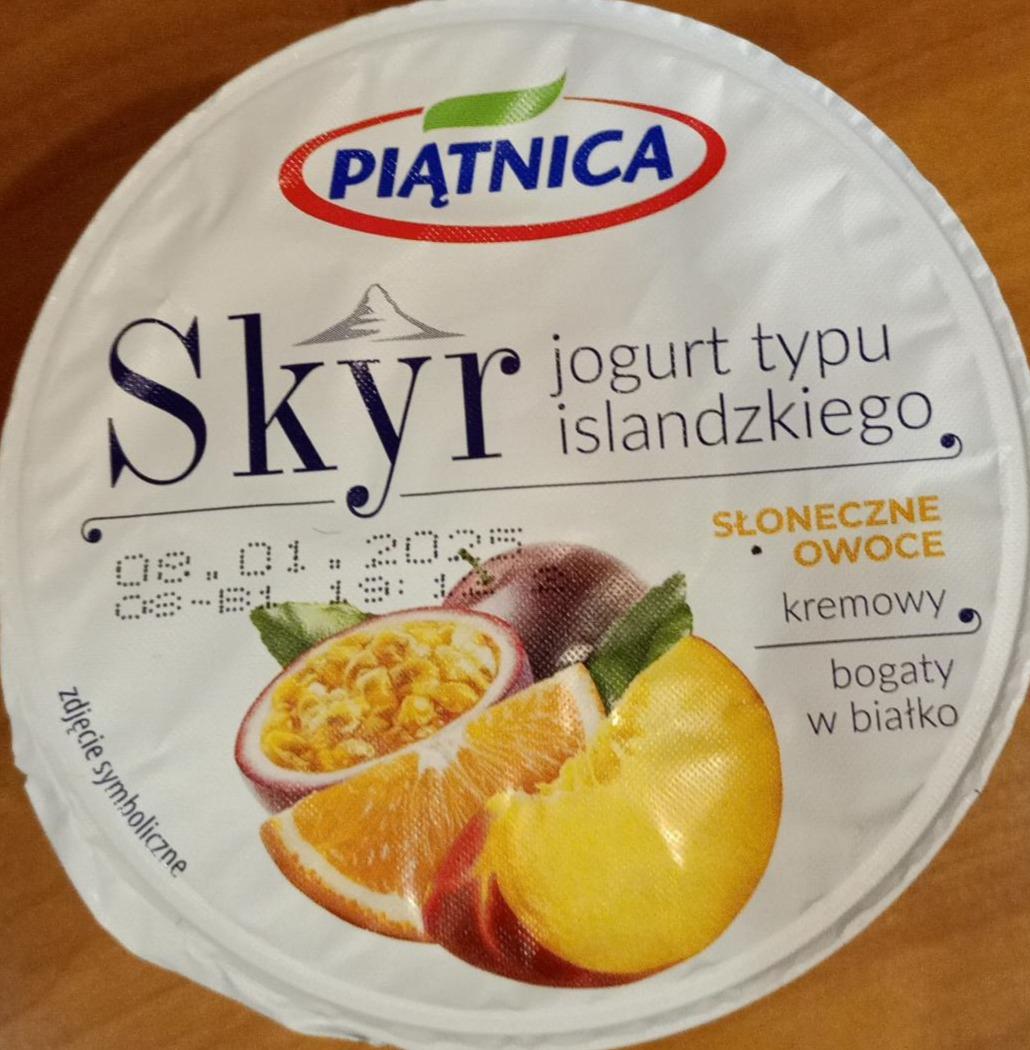 Zdjęcia - Skyr jogurt typy Islandzkiego słoneczne owoce Piątnica