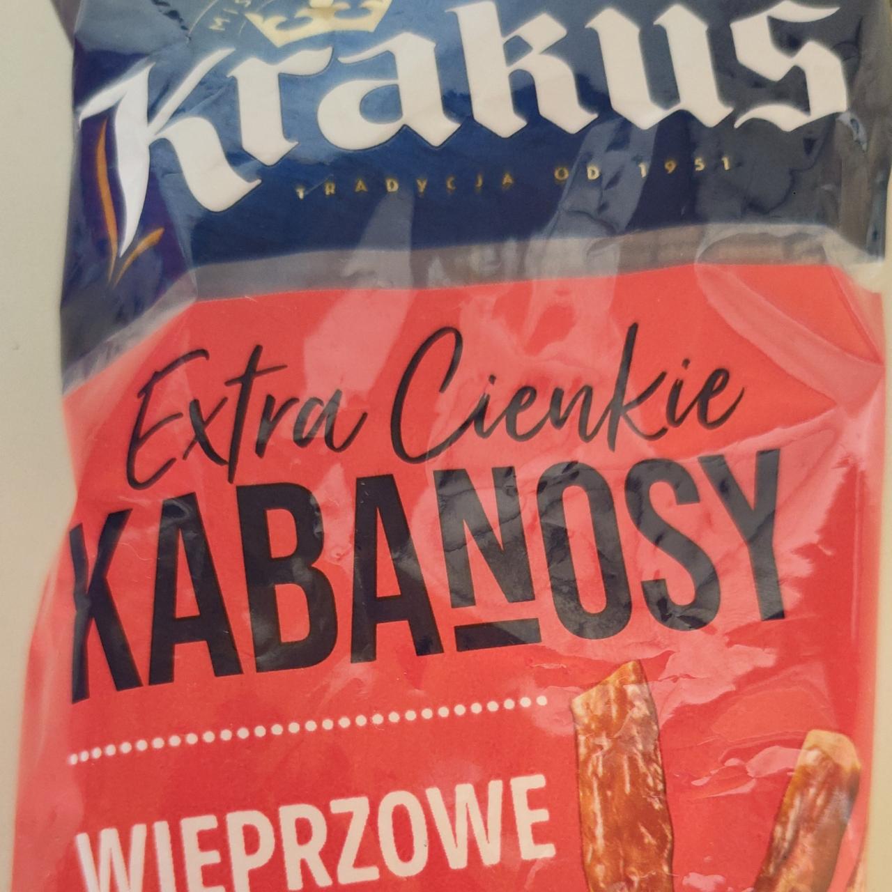 Zdjęcia - Kabanosy extra cienkie wieprzowe Krakus