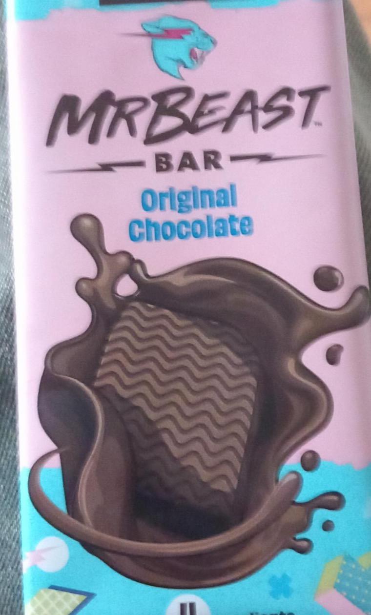 Zdjęcia - Bar orignal chocolate Mr. Beast