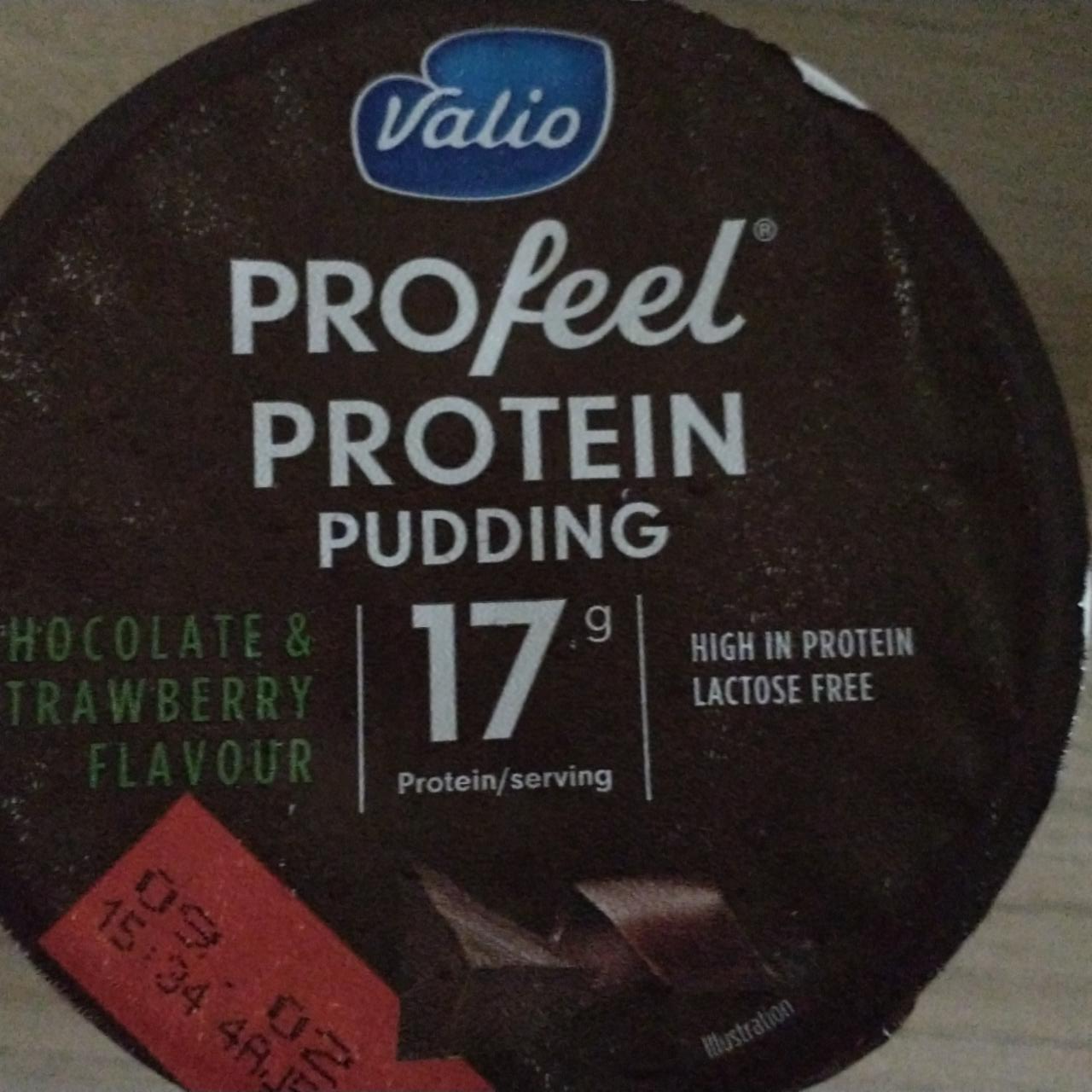 Zdjęcia - Profeel protein pudding chocolate & strawberry flavour Valio