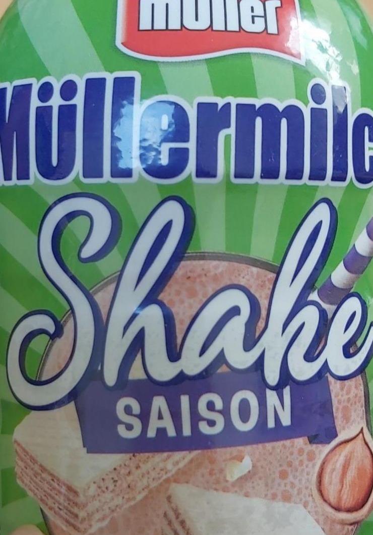 Zdjęcia - Mullermilch shake haselnutss waffel müller