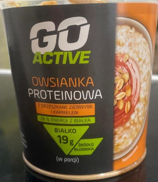 Zdjęcia - Owsianka proteinowa z orzeszkami ziemnymi i karmelem Go Active