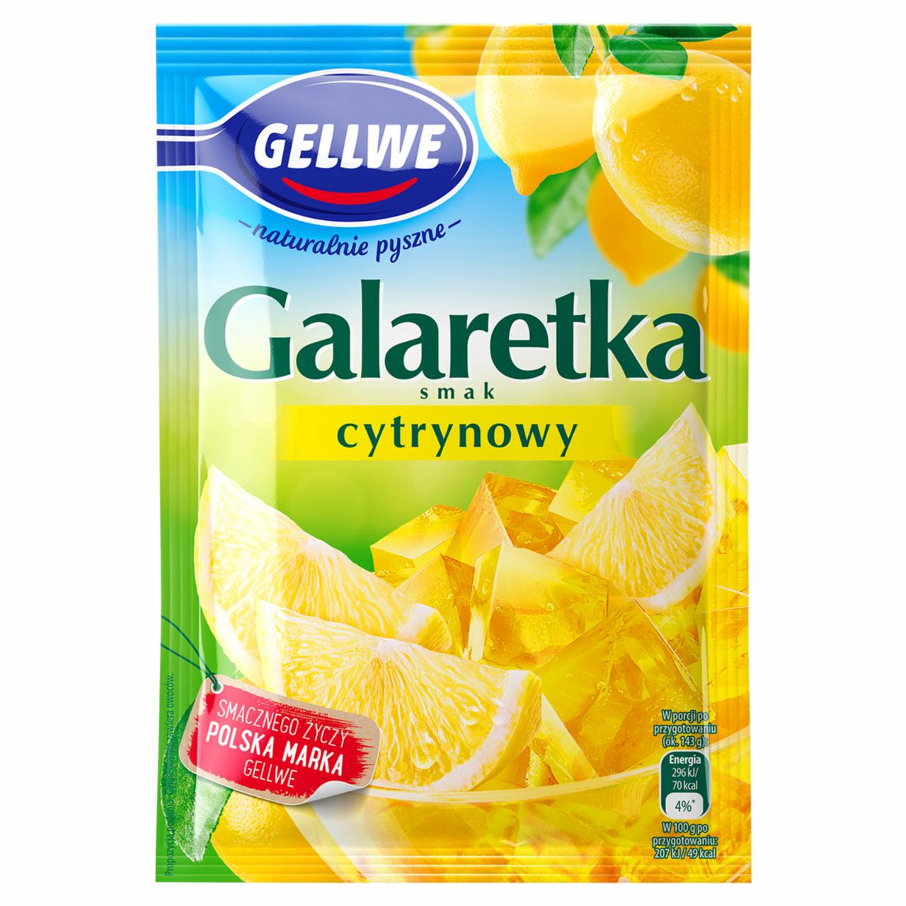 Zdjęcia - Gellwe Galaretka smak cytrynowy 72 g