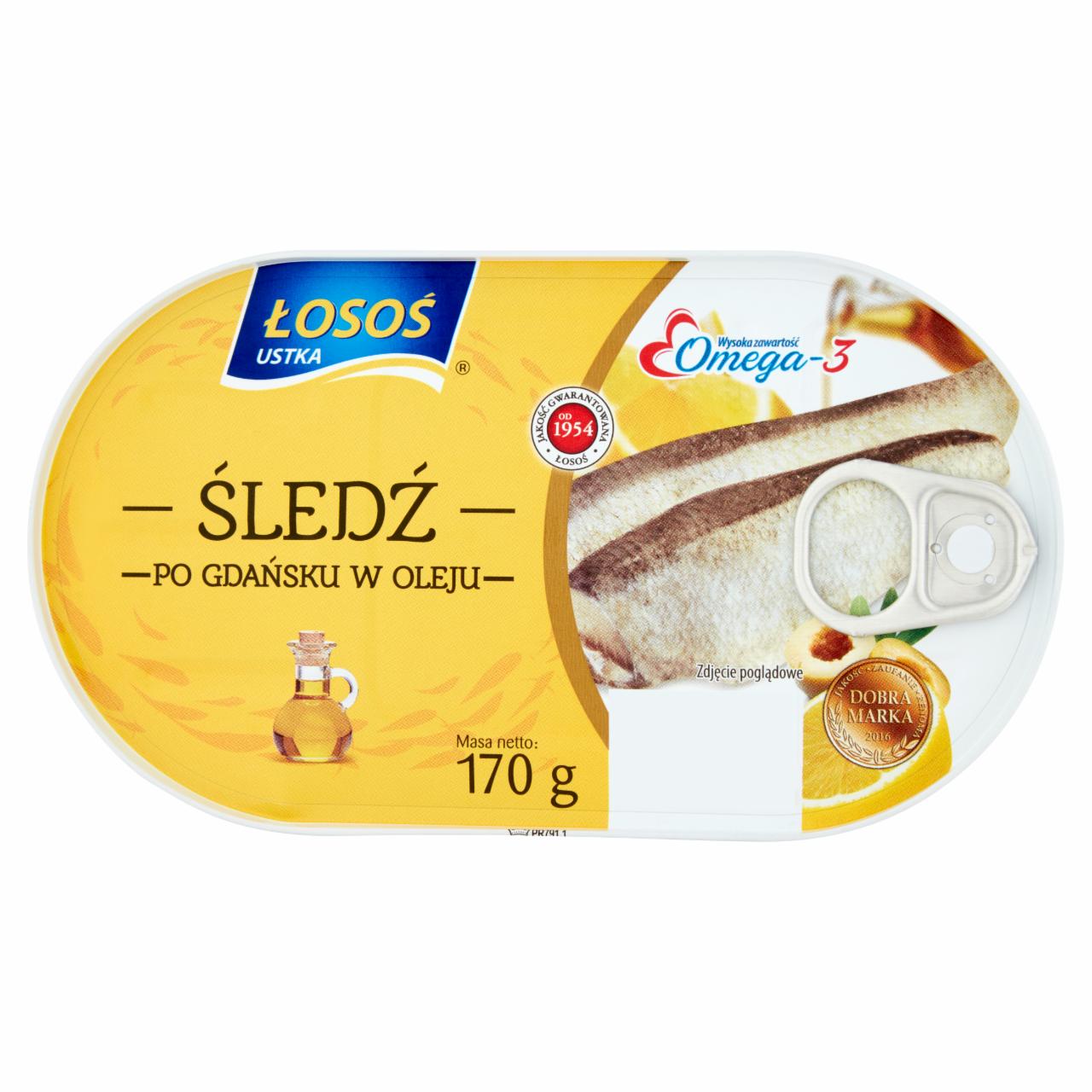 Zdjęcia - Łosoś Ustka Śledź po gdańsku w oleju 170 g