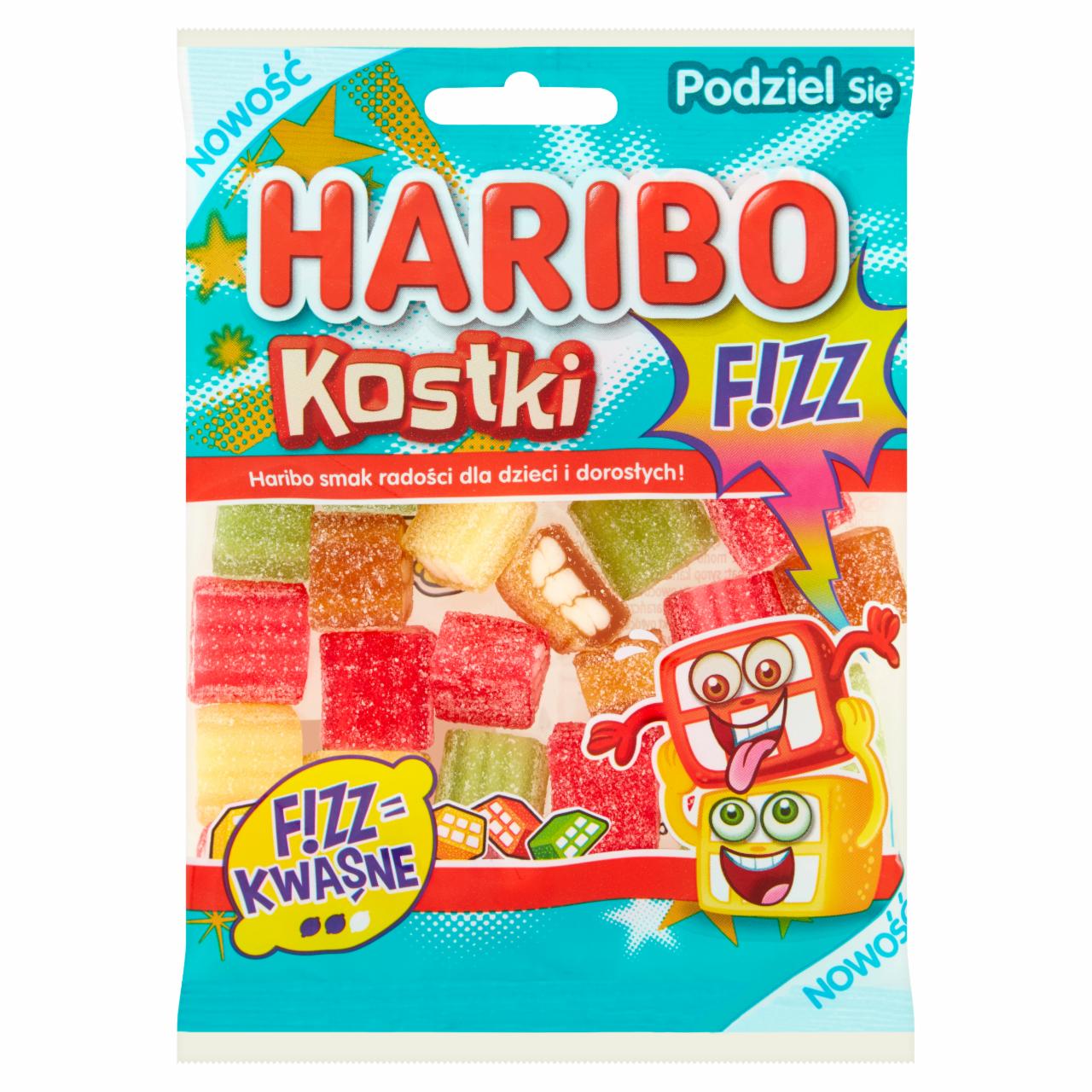 Zdjęcia - Haribo Fizz Żelki owocowe kostki 100 g