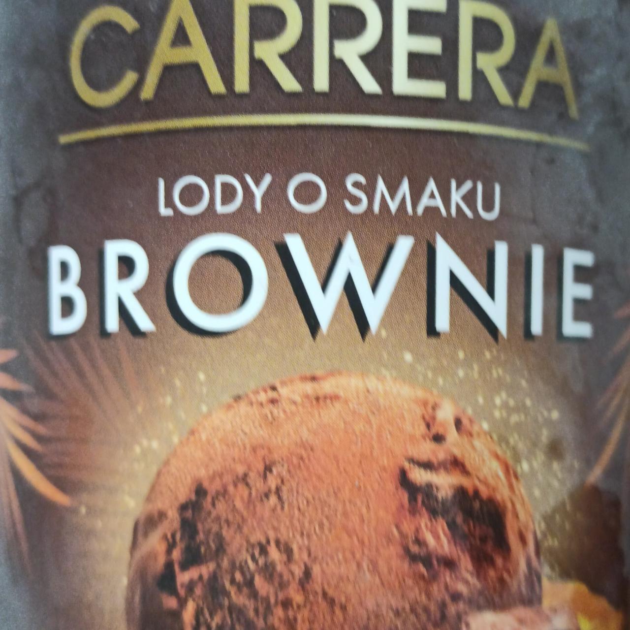 Zdjęcia - Lody o smaku brownie Carrera