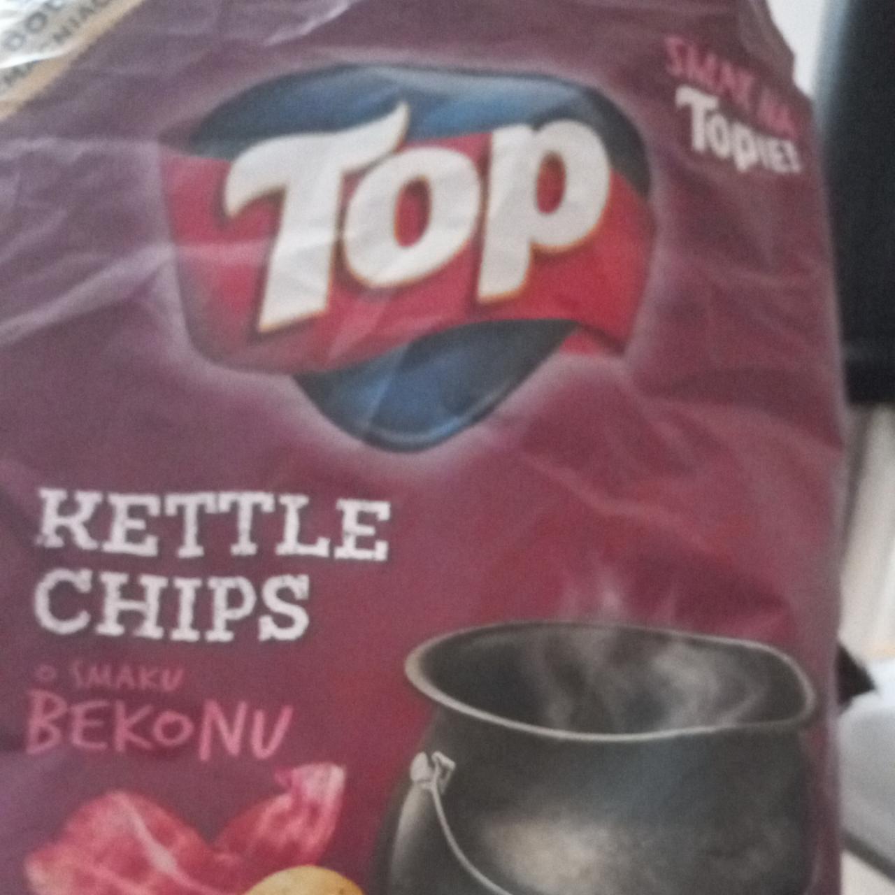 Zdjęcia - Kettle Chips Chipsy ziemniaczane o smaku bekonu 150 g Top