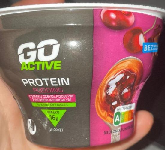 Zdjęcia - Protein pudding o smaku czekoladowym z wsadem wiśniowym Go active