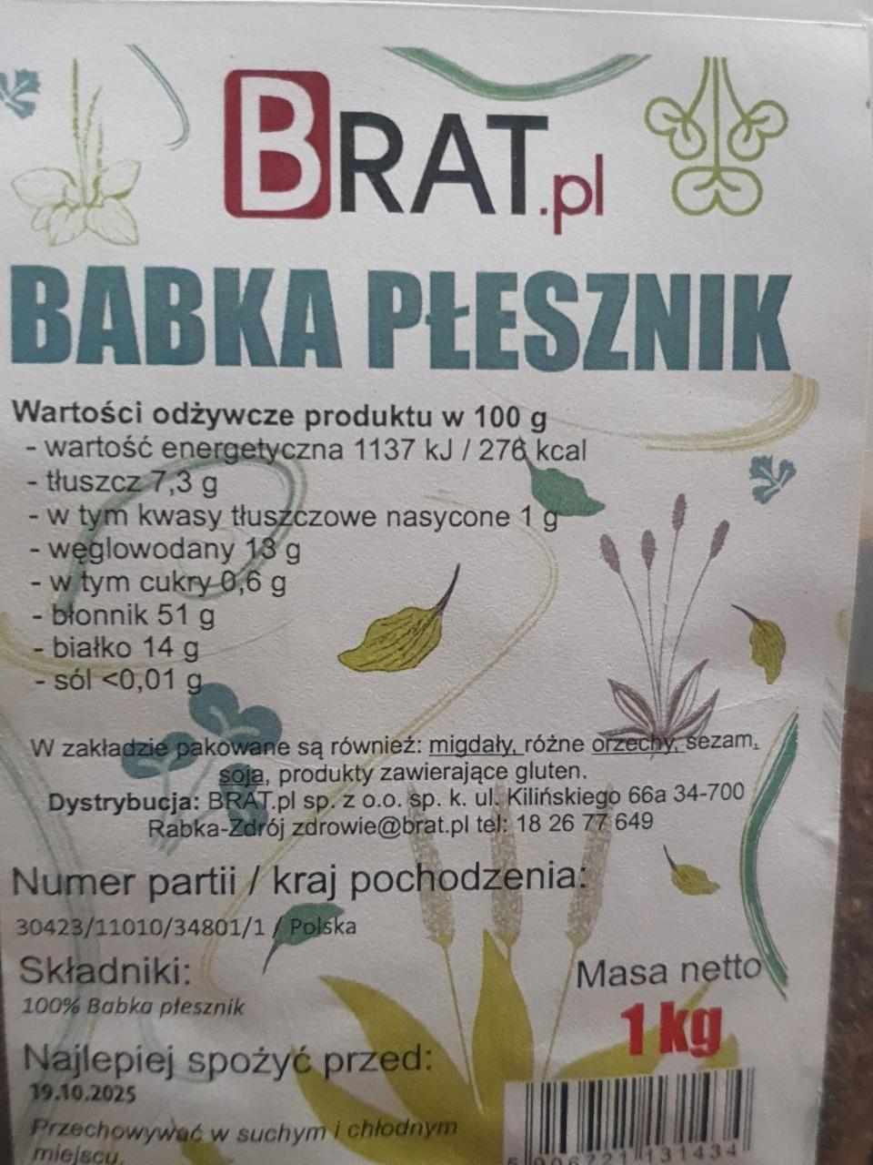 Zdjęcia - Babka płesznik Brat.pl