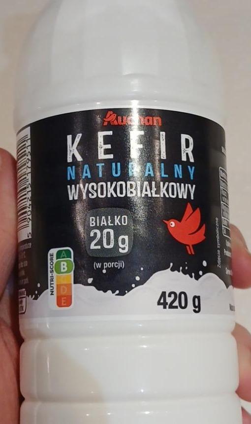 Zdjęcia - Kefir naturalny wysokobiałkowy Auchan