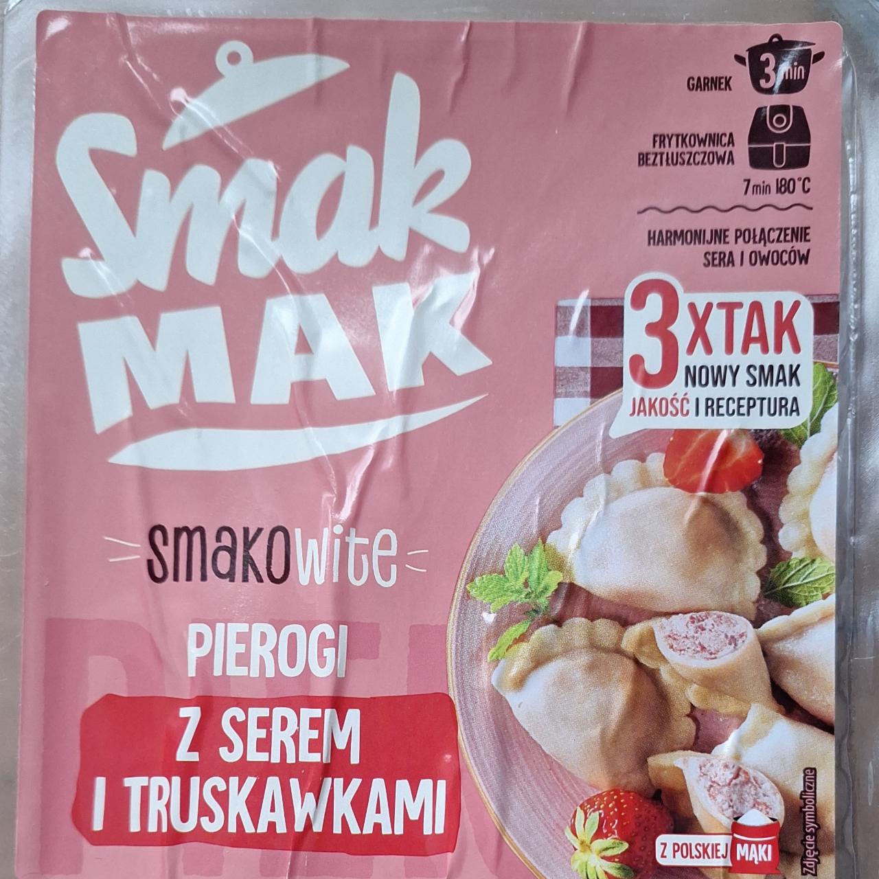 Zdjęcia - Smakowite pierogi z serem i truskawkami Smak MAK