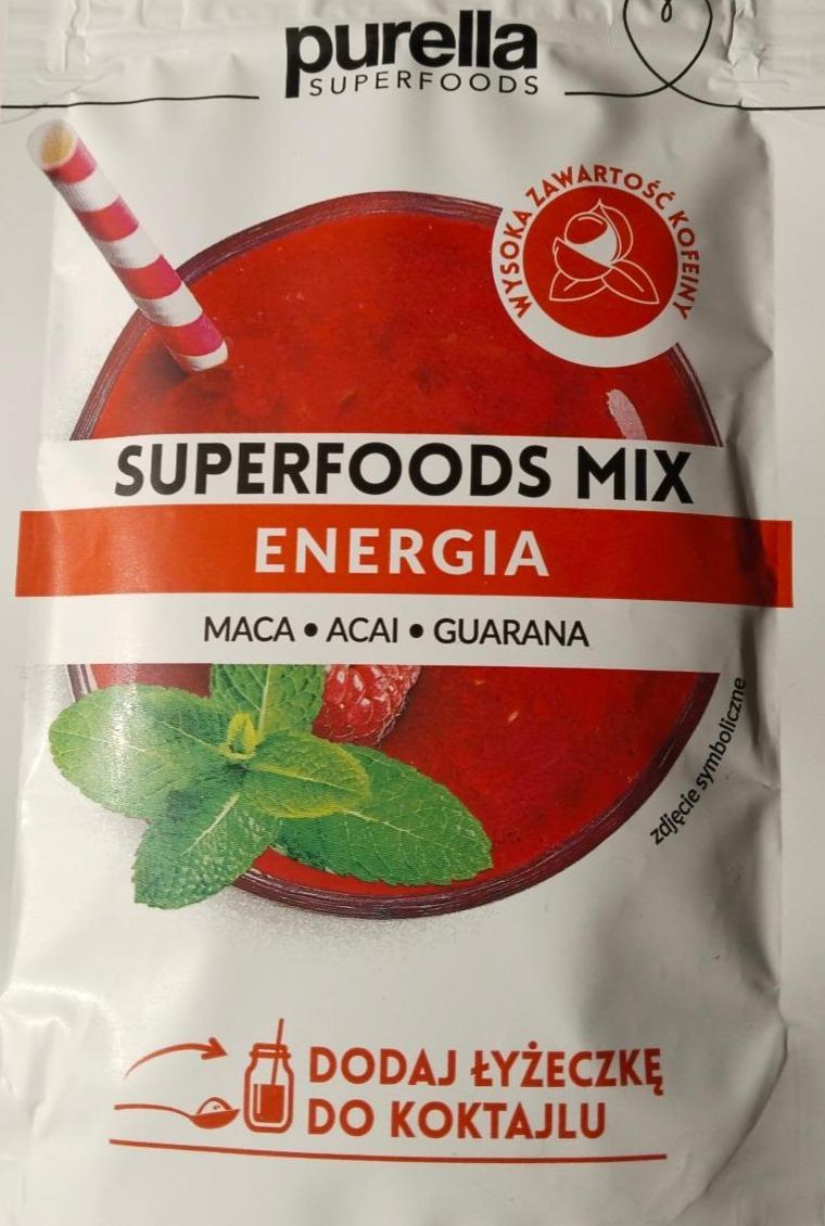 Zdjęcia - Superfoods mix energia maca acai guarana Purella Superfoods