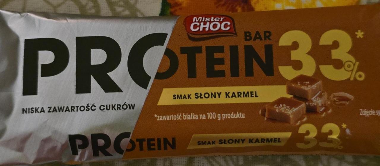 Zdjęcia - Baton proteinowy o smaku słonego karmelu Mister Choc