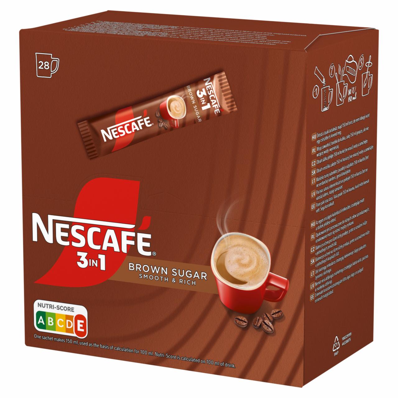 Zdjęcia - Nescafé 3in1 Brown Sugar Rozpuszczalny napój kawowy 462 g (28 x 16,5 g)