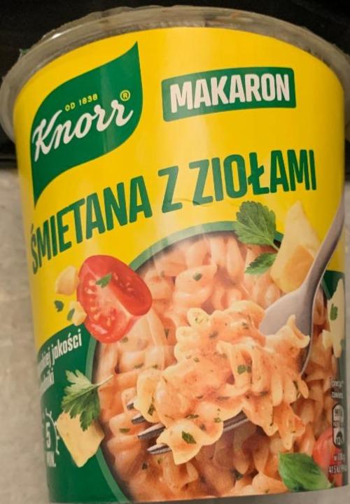 Zdjęcia - Makaron śmietana z ziołami Knorr