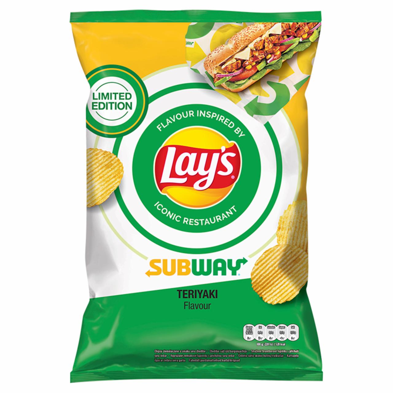 Zdjęcia - Lay's Chipsy ziemniaczane karbowane o smaku sosu teriyaki 130 g