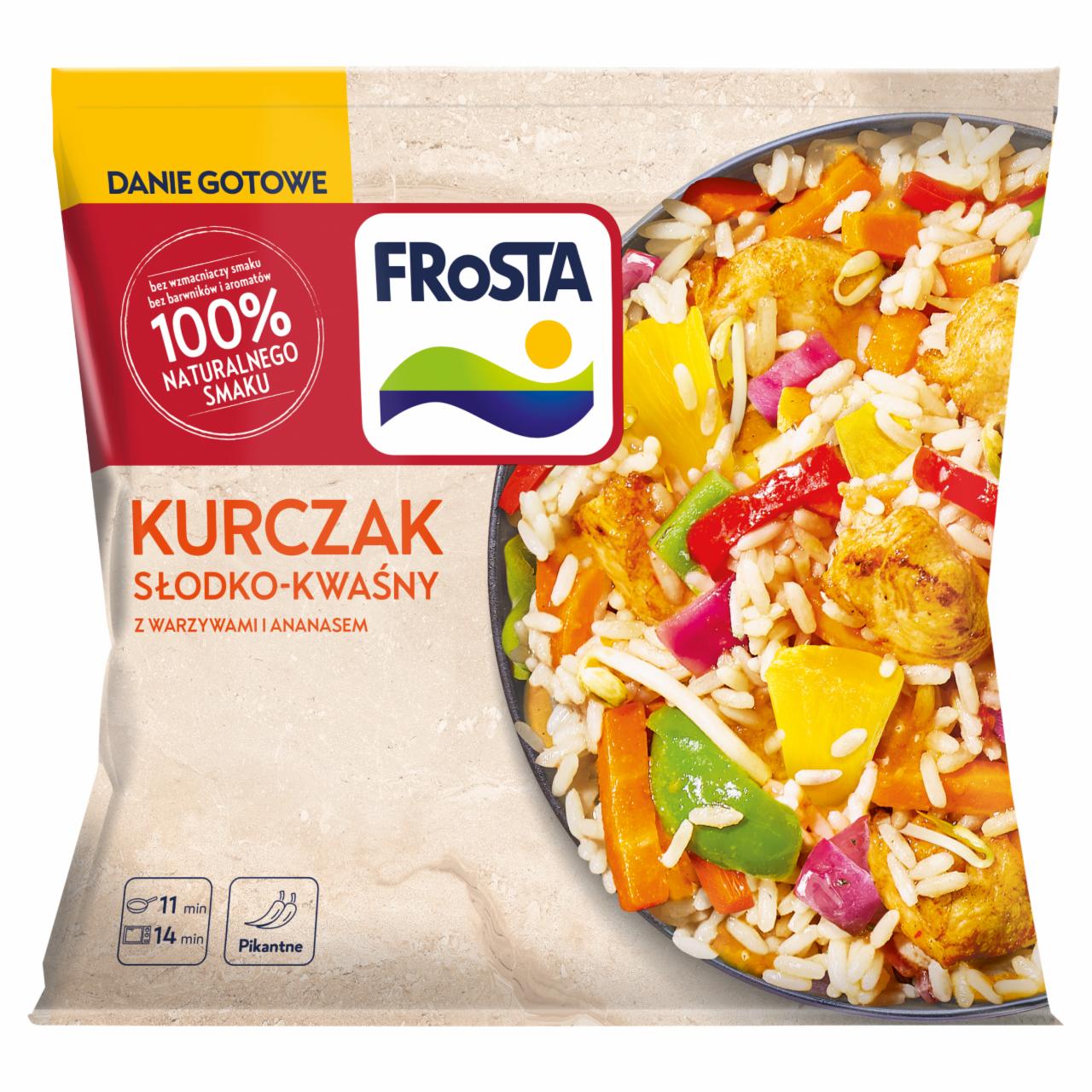 Zdjęcia - FRoSTA Kurczak słodko-kwaśny z warzywami i ananasem 450 g