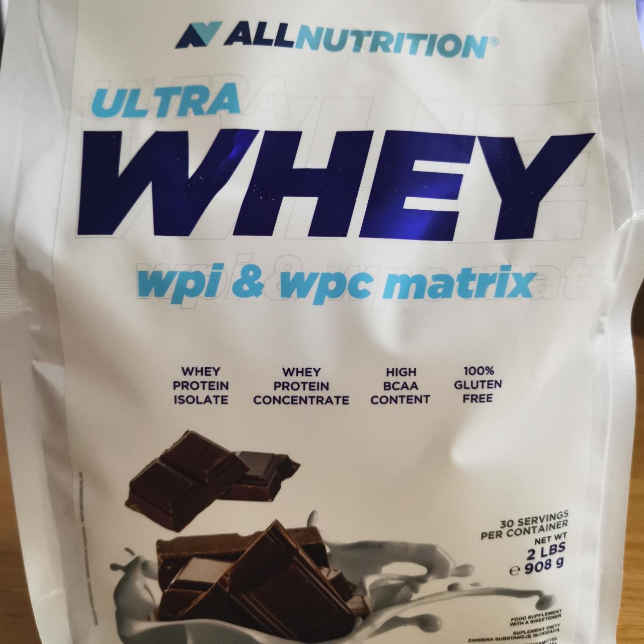 Zdjęcia - Ultra whey wpi & wpc matrix chocolate Allnutrition