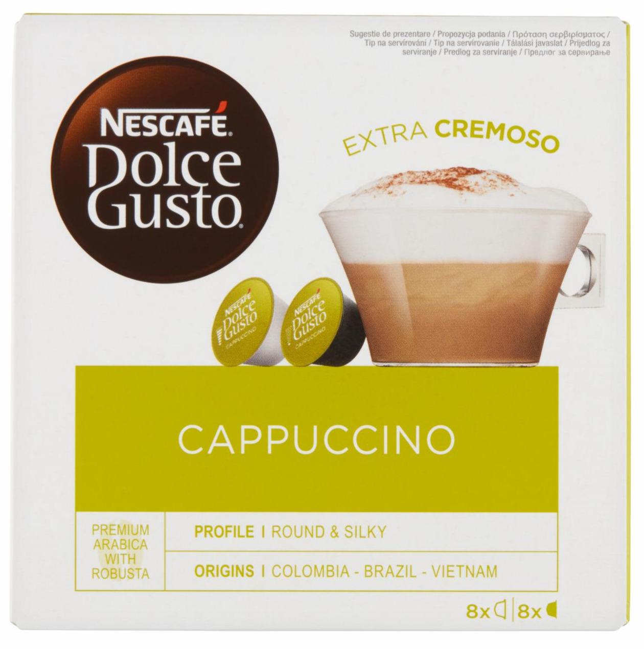 Zdjęcia - Nescafé Dolce Gusto Cappuccino Kawa w kapsułkach 186,4 g (8 x 17 g i 8 x 6,3 g)