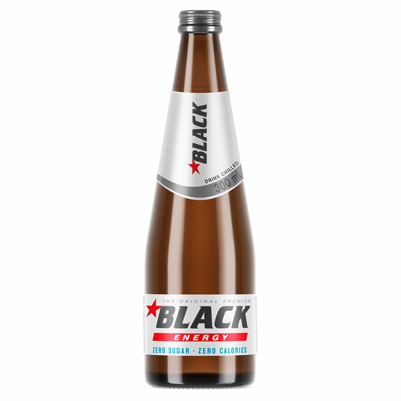 Zdjęcia - Black Energy Zero Sugar Gazowany napój energetyzujący bez cukru 300 ml