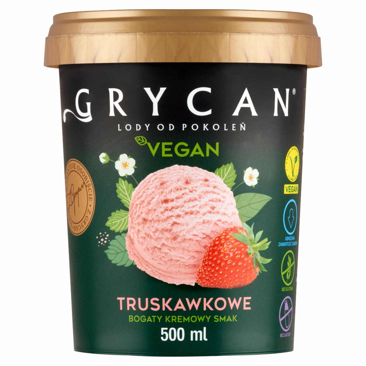 Zdjęcia - Grycan Vegan Lody truskawkowe 500 ml