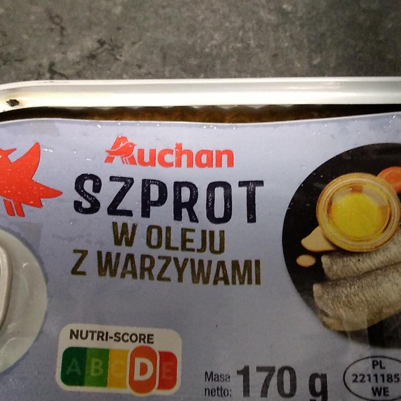 Zdjęcia - Szprot w oleju z warzywami Auchan